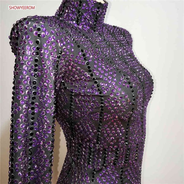 full rhinestone lady evening party luxurious purple black stretch long sleeves dress prom birthday celebrate dresses, Black;red
full rhinestone lady evening party luxurious purple black stretch long sleeves dress prom birthday celebrate dresses, Black;red