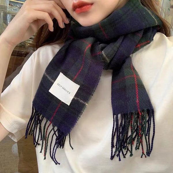 scarves autumn and winter korean women 2021 mid long imitation cashmere scarf antique check plaid tassel bib, Blue;gray
scarves autumn and winter korean women 2021 mid long imitation cashmere scarf antique check plaid tassel bib, Blue;gray