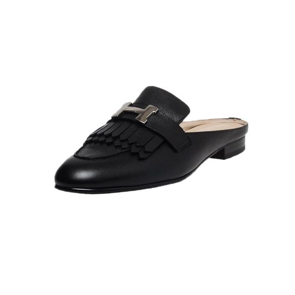 fashion muller shoes women 2021 high-quality leather classic metal h buckle comfortable flip-flops slippers, Black
fashion muller shoes women 2021 high-quality leather classic metal h buckle comfortable flip-flops slippers, Black