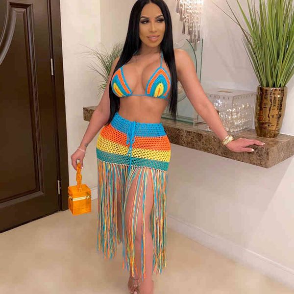 tracksuits knitted tassel fishnet 2 piece set see through party club casual crop and skirt female beach outfits summer, Gray
tracksuits knitted tassel fishnet 2 piece set see through party club casual crop and skirt female beach outfits summer, Gray
