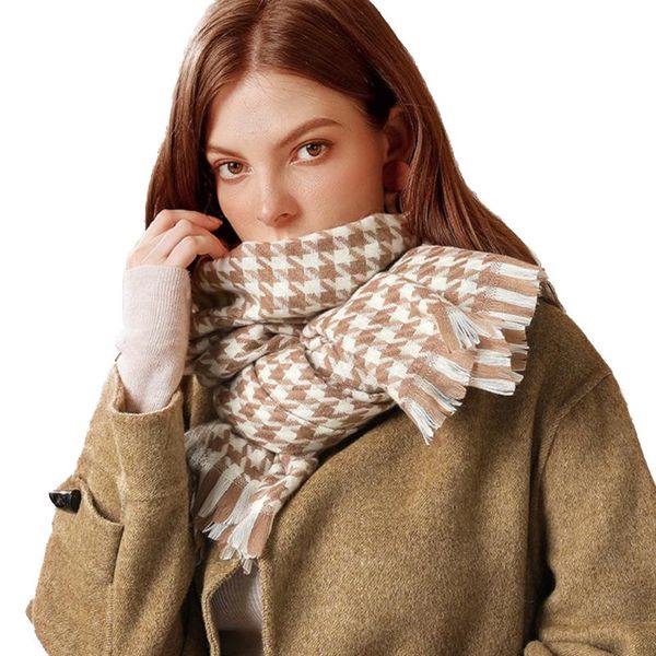 scarves brown houndstooth scarf women winter plaid imitation cashmere tassel shawl thick cold proof wild polyester warm, Blue;gray
scarves brown houndstooth scarf women winter plaid imitation cashmere tassel shawl thick cold proof wild polyester warm, Blue;gray