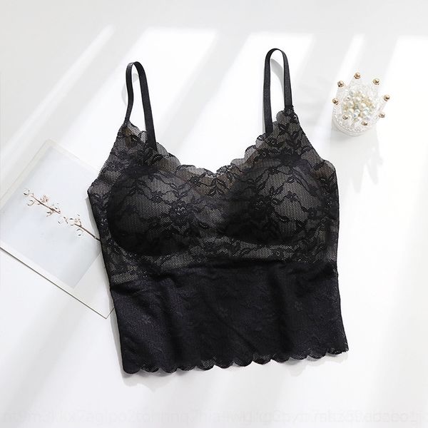 ifqj korean version lace back sling wrapped chest summer belt chest cushion exposed navel vest women's traceless underpants women', Red;black
ifqj korean version lace back sling wrapped chest summer belt chest cushion exposed navel vest women's traceless underpants women', Red;black