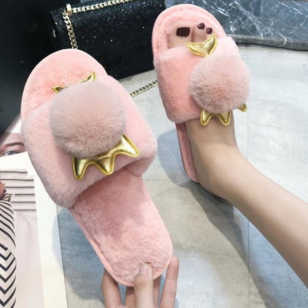 slippers 2021 fashion women cute crown furry open toe house lady winter plush floor home slides faux fur warm shoes flip flops, Black
slippers 2021 fashion women cute crown furry open toe house lady winter plush floor home slides faux fur warm shoes flip flops, Black