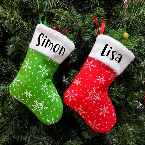 christmas decorations personalised sock small candy bag xmas tree hanging ornaments custom name gifts decoration
christmas decorations personalised sock small candy bag xmas tree hanging ornaments custom name gifts decoration
