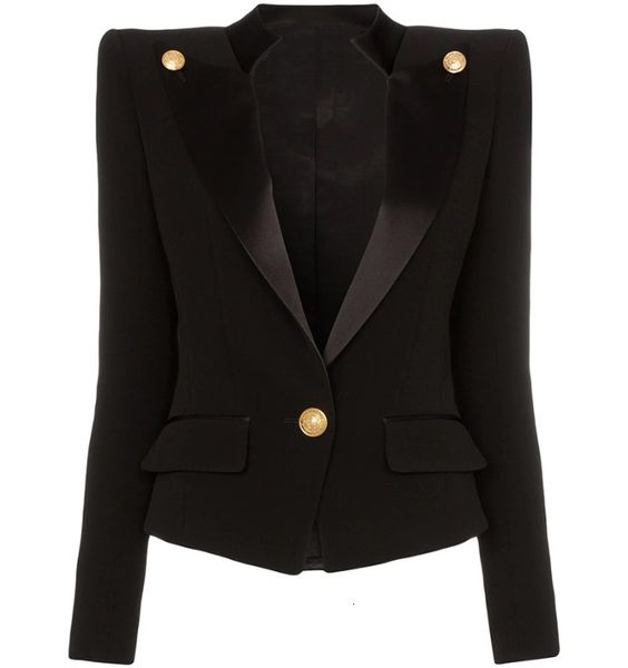 women's suits & blazers style premium original design classic one button slim satin collar jacket coat outwear 7tmq, White;black
women's suits & blazers style premium original design classic one button slim satin collar jacket coat outwear 7tmq, White;black