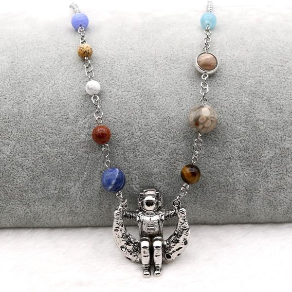 pendant necklaces solar system 9 planets astronaut on the moon amazing necklace couple novelty jewelry stainless steel chain, Silver
pendant necklaces solar system 9 planets astronaut on the moon amazing necklace couple novelty jewelry stainless steel chain, Silver