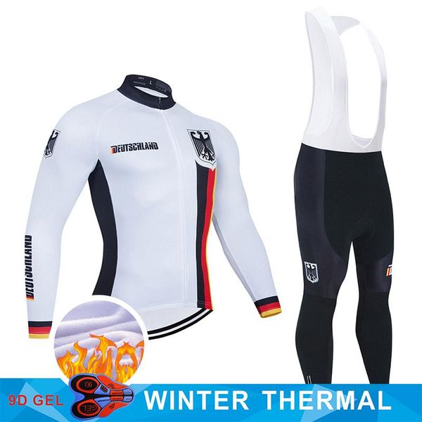 racing sets 2021 germany winter cycling clothing set mtb bike jersey ropa ciclismo bicycle clothes thermal fleece men's long wear, Black;blue
racing sets 2021 germany winter cycling clothing set mtb bike jersey ropa ciclismo bicycle clothes thermal fleece men's long wear, Black;blue