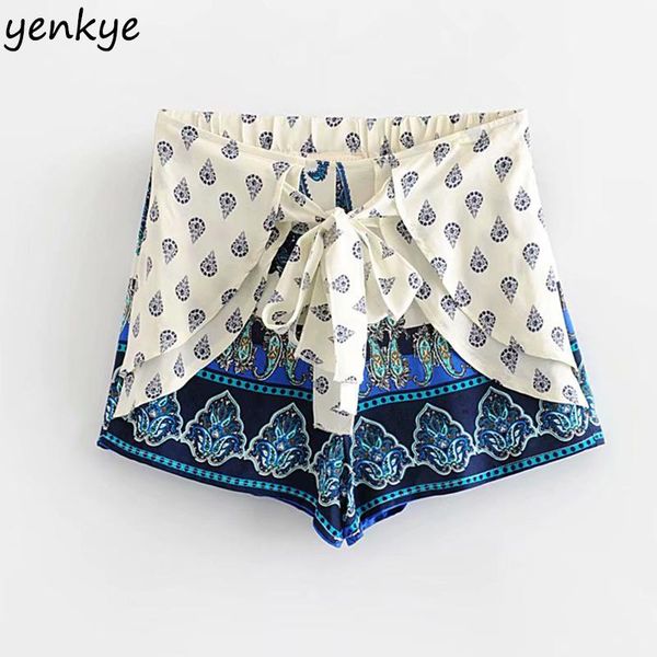 women's shorts ethnic vintage print women front lace up back elastic high waist holiday boho beach summer short feminino spodenki damsk, White;black
women's shorts ethnic vintage print women front lace up back elastic high waist holiday boho beach summer short feminino spodenki damsk, White;black