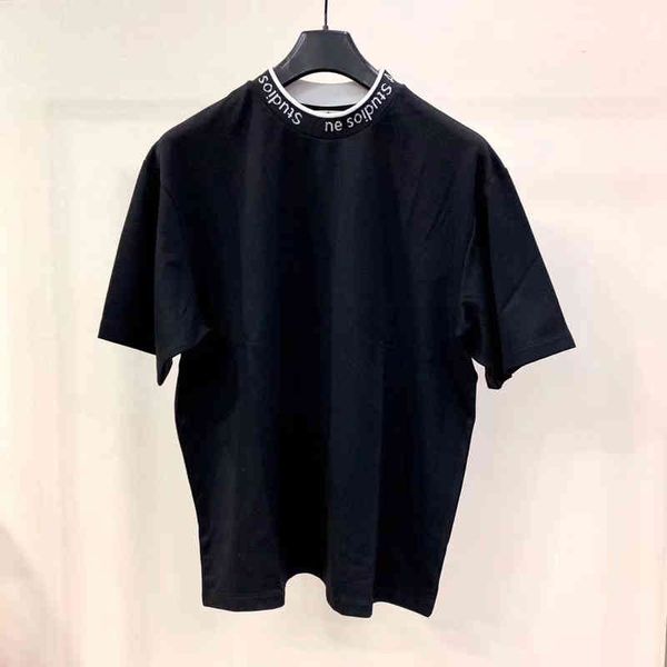 hip hop men's t shirt nordic minority summer new ac small neckline letter ribbon loose short sleeve t-shirt for men and women designer, White;black 
hip hop men's t shirt nordic minority summer new ac small neckline letter ribbon loose short sleeve t-shirt for men and women designer, White;black