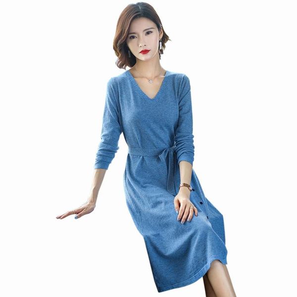 casual dresses fashion v-neck sweater dress women large size xxl knitting autumn blue long sleeve, Black;gray
casual dresses fashion v-neck sweater dress women large size xxl knitting autumn blue long sleeve, Black;gray