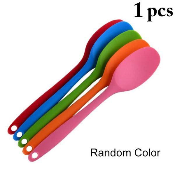 spoons 1pc silicone soup spoon heat resistant long handle serving cooking tableware accessories random color
spoons 1pc silicone soup spoon heat resistant long handle serving cooking tableware accessories random color