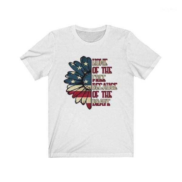 women's t-shirt home of the brave shirt sunflower pattern independence day women 2021 100% cotton streetwear short sleeve tees, White
women's t-shirt home of the brave shirt sunflower pattern independence day women 2021 100% cotton streetwear short sleeve tees, White