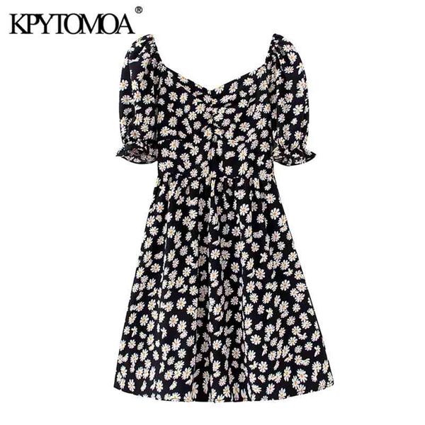 women chic fashion floral print mini dress vintage v neck puff sleeves back elastic female dresses vestidos mujer 210420, Black;gray
women chic fashion floral print mini dress vintage v neck puff sleeves back elastic female dresses vestidos mujer 210420, Black;gray