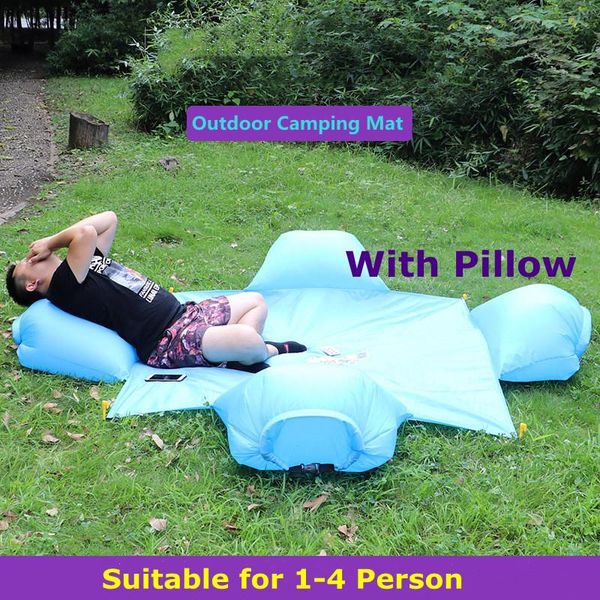 outdoor pads waterproof beach camping mat with air pillow 1-4 person folding portable moisture-proof travel picnic ground cushion
outdoor pads waterproof beach camping mat with air pillow 1-4 person folding portable moisture-proof travel picnic ground cushion