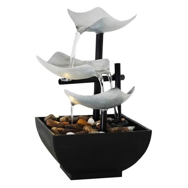 garden decorations indoor 3-tier tablefountain, automatic pump with power switch, extra deep basin natural feature
garden decorations indoor 3-tier tablefountain, automatic pump with power switch, extra deep basin natural feature