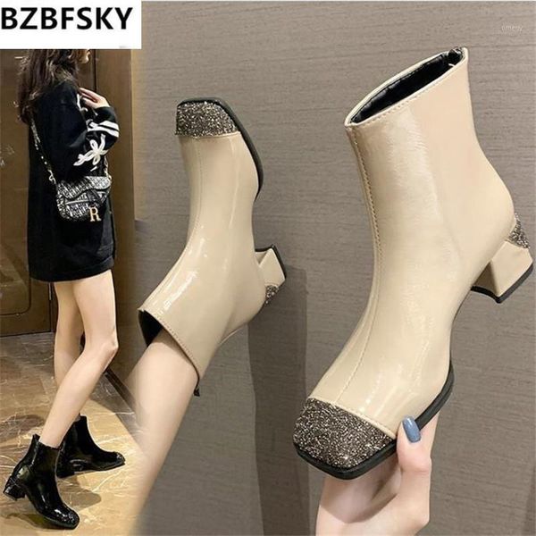 boots 2021 ankle women spring winter elegant square high heels shoes female zip heel1, Black
boots 2021 ankle women spring winter elegant square high heels shoes female zip heel1, Black