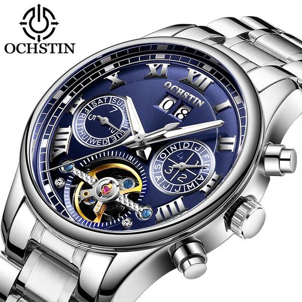 wristwatches ochstin men's watches business automatic clock tourbillon waterproof mechanical watch relogio masculino, Slivery;brown
wristwatches ochstin men's watches business automatic clock tourbillon waterproof mechanical watch relogio masculino, Slivery;brown