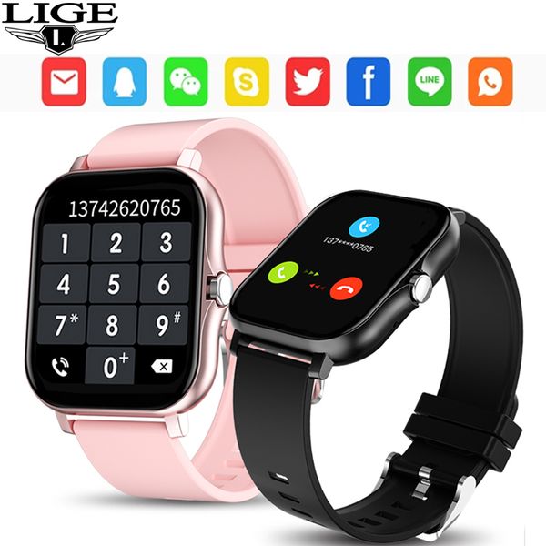 lige 2021 new smart watch women men bluetooth call fitness tracker laidies smartwatch heart rate sleep monitor woman man watchesg, Slivery;brown
lige 2021 new smart watch women men bluetooth call fitness tracker laidies smartwatch heart rate sleep monitor woman man watchesg, Slivery;brown
