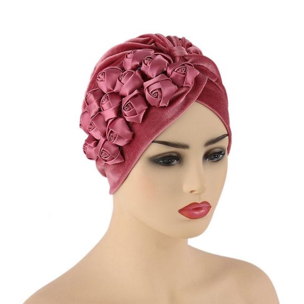 beanie/skull caps hanxi women flannel turban hat fashion rose flower velvet african muslim headscarf beanie for lady party accessory, Blue;gray
beanie/skull caps hanxi women flannel turban hat fashion rose flower velvet african muslim headscarf beanie for lady party accessory, Blue;gray