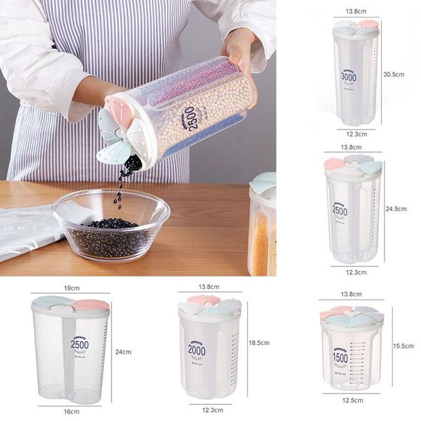 storage bottles & jars grains kitchen box transparent airtight plastic bottle sealed tank compartment moisture-proof
storage bottles & jars grains kitchen box transparent airtight plastic bottle sealed tank compartment moisture-proof