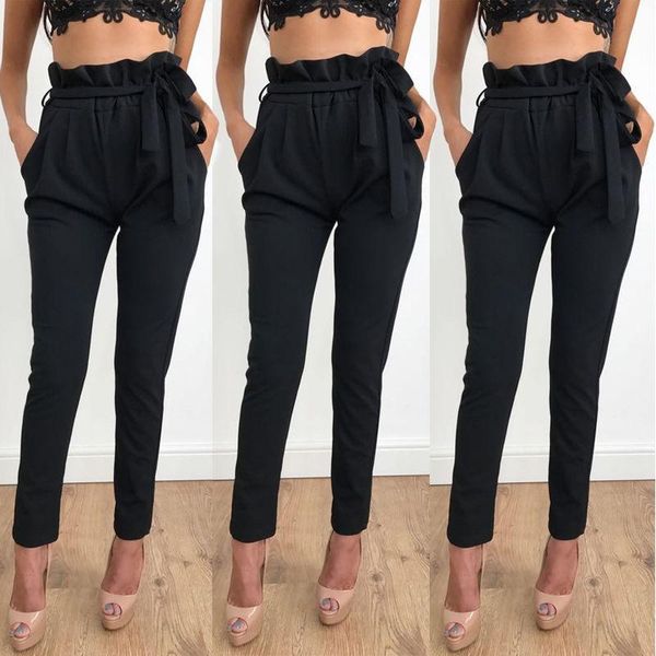 women's pants & capris 2021 casual slim chiffon thin winter and autumn for women high waist black khaki green woman, Black;white
women's pants & capris 2021 casual slim chiffon thin winter and autumn for women high waist black khaki green woman, Black;white