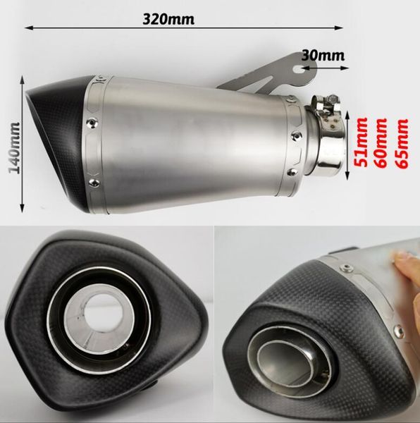 motorcycle exhaust system 51mm 60mm 65mm inlet refit s1000r/s1000rr pipe with db killer muffler carbon fiber 10~16 years
motorcycle exhaust system 51mm 60mm 65mm inlet refit s1000r/s1000rr pipe with db killer muffler carbon fiber 10~16 years