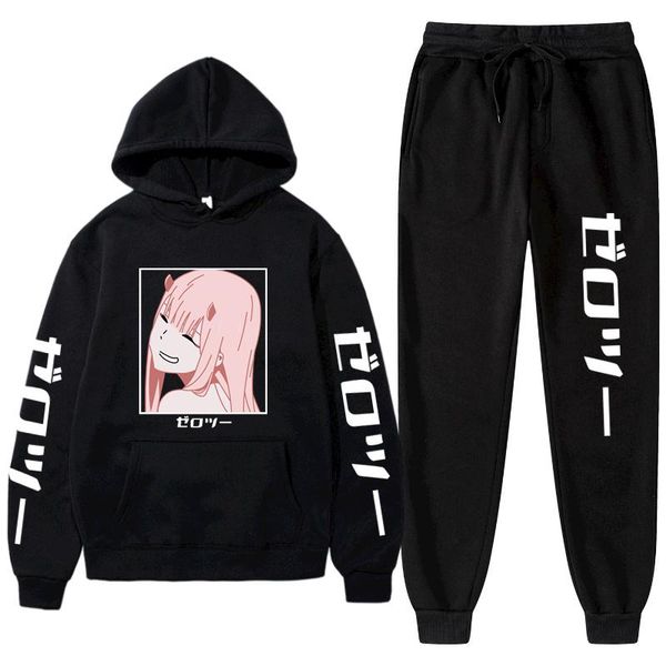 jogging clothing men's woman sets 2 pieces tracksuit winter sweatshirt+drawstring pants hoodie zero two darling in the franxx print, Black;red
jogging clothing men's woman sets 2 pieces tracksuit winter sweatshirt+drawstring pants hoodie zero two darling in the franxx print, Black;red