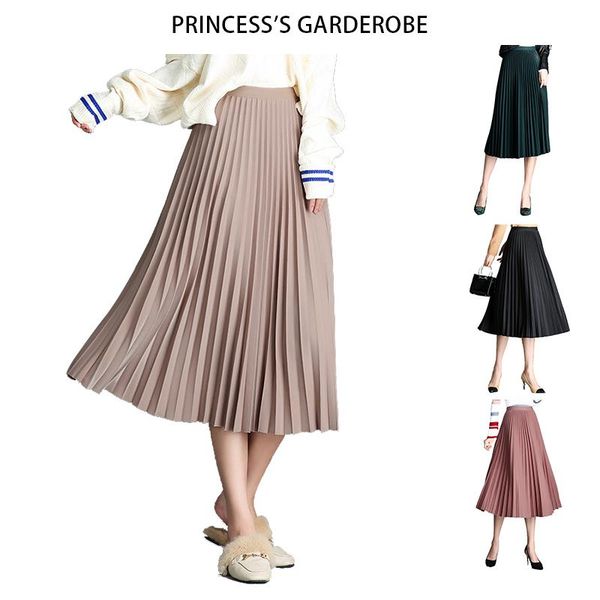 gold velvet long skirt women high waist casual vintage solid belted pleated midi skirts lady elastic, Black
gold velvet long skirt women high waist casual vintage solid belted pleated midi skirts lady elastic, Black