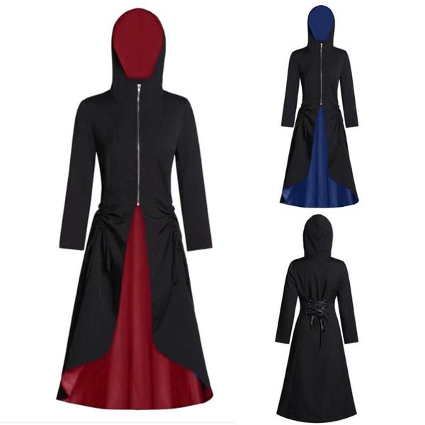 womens vintage cloak fashion hooded waistband party coat female plus size sweater medieval long cape overcoat women's jackets, Black;brown
womens vintage cloak fashion hooded waistband party coat female plus size sweater medieval long cape overcoat women's jackets, Black;brown