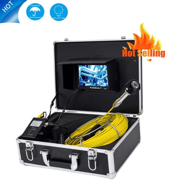cameras est 7inch lcd inspection sewer pipe 20m 30m 40m 50m &720p hd monitor