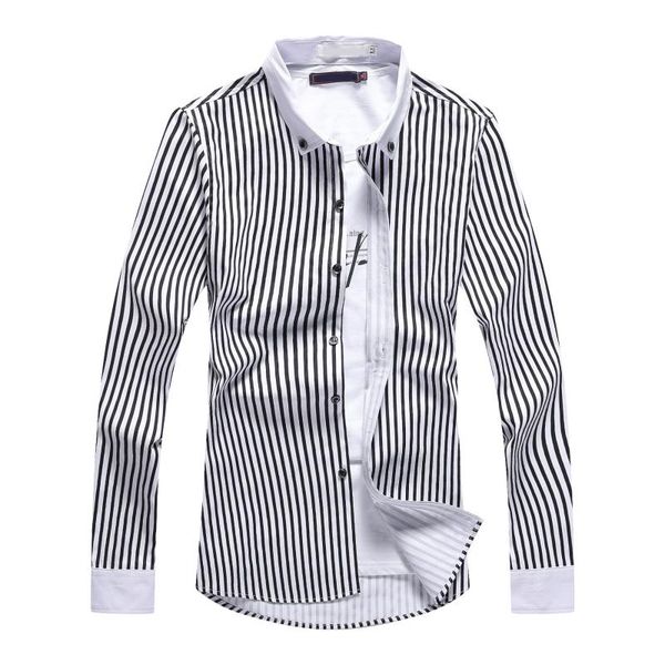 men's long sleeve striped shirts s l 2xl 3xl blue red black fashion business casual man shirt cotton & polyester fabric cloth, White;black
men's long sleeve striped shirts s l 2xl 3xl blue red black fashion business casual man shirt cotton & polyester fabric cloth, White;black