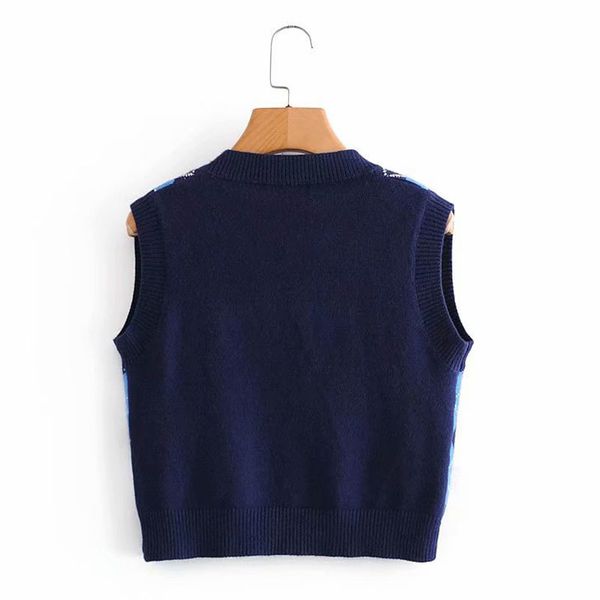 sweaters vintage slim fit sleeveless v-neck women's fashion loose diamond lattice knitted sweater vest external wear chic female top, White;black
sweaters vintage slim fit sleeveless v-neck women's fashion loose diamond lattice knitted sweater vest external wear chic female top, White;black