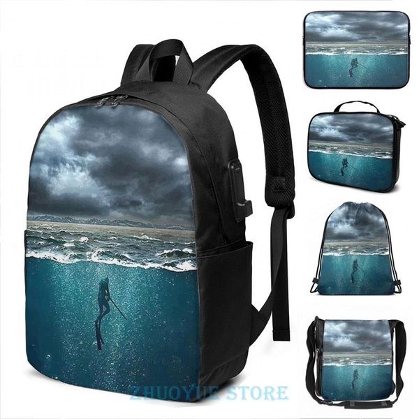 backpack funny graphic print spearfishing usb charge men school bags women bag travel laptop
backpack funny graphic print spearfishing usb charge men school bags women bag travel laptop