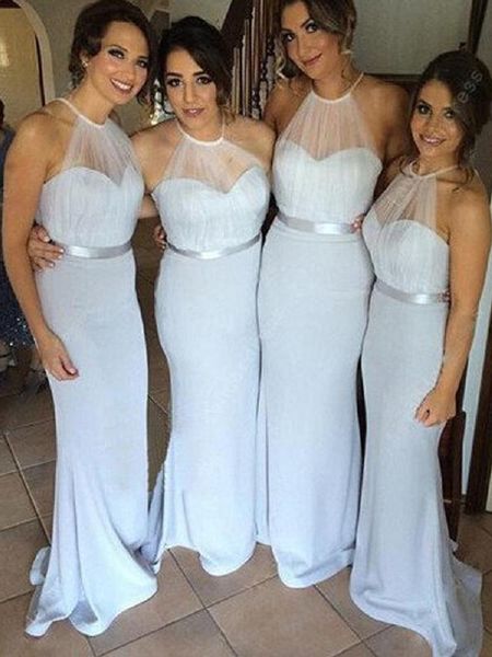 bridesmaid dress elegant mermaid dresses hater seetheart sleeveless floor-length for wedding party, White;pink
bridesmaid dress elegant mermaid dresses hater seetheart sleeveless floor-length for wedding party, White;pink