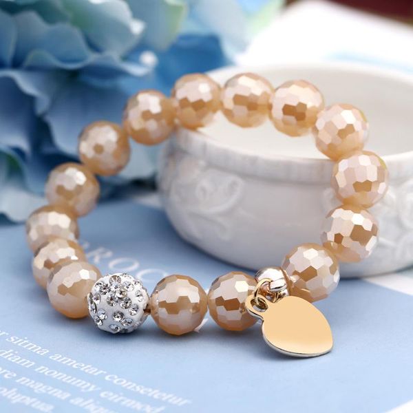 link, chain hesiod colorful beads beaded bracelet for women crystal white heart pendant bangles classic jewelry, Black
link, chain hesiod colorful beads beaded bracelet for women crystal white heart pendant bangles classic jewelry, Black