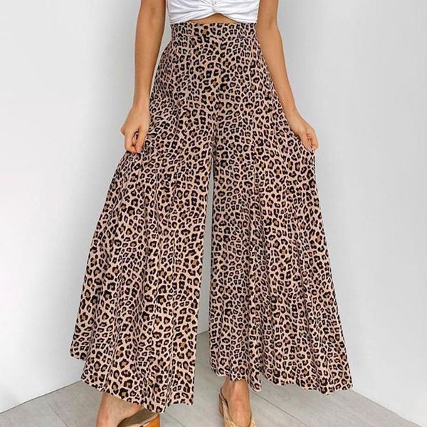 women's pants & capris lady trend casual leopard print wide leg high waist loose summer office women work wear fashion trousers wholesa, Black;white
women's pants & capris lady trend casual leopard print wide leg high waist loose summer office women work wear fashion trousers wholesa, Black;white