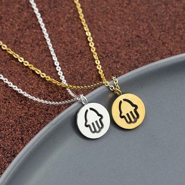 stainless steel necklace gold silver color hollow palm pendant necklaces women chokers statement jewelry gift
stainless steel necklace gold silver color hollow palm pendant necklaces women chokers statement jewelry gift