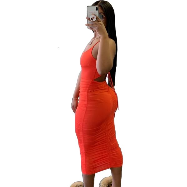 pleats women party summer sleeveless solid spaghetti bodycon lace up backless mid calf nightclub es, Black;gray
pleats women party summer sleeveless solid spaghetti bodycon lace up backless mid calf nightclub es, Black;gray