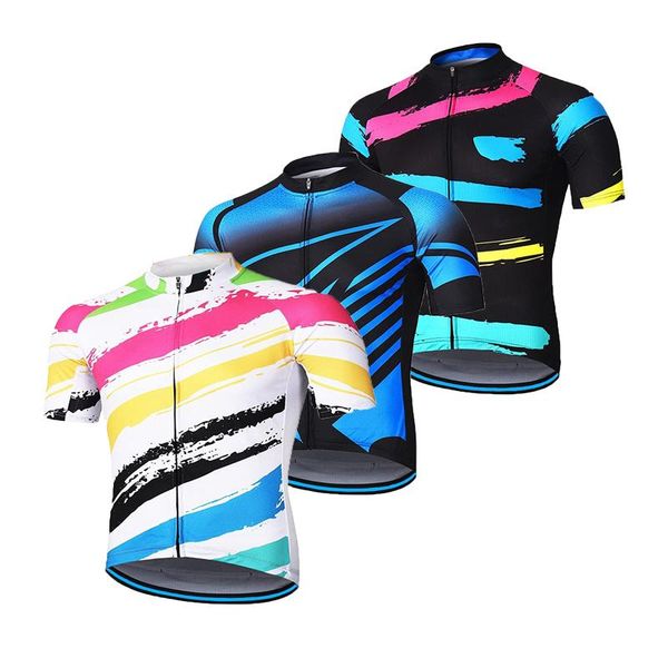 racing jackets summer bicycle women cycling jersey print colorful stripe graphic short sleeve downhill ciclismo bmx shirts, Black;red
racing jackets summer bicycle women cycling jersey print colorful stripe graphic short sleeve downhill ciclismo bmx shirts, Black;red
