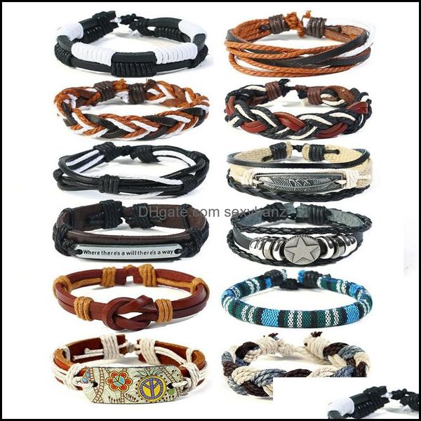 cuff bracelets jewelryretro woven cowe simple diy suit mens genuine leather mti-layer bracelet drop delivery 2021 cktcy, White
cuff bracelets jewelryretro woven cowe simple diy suit mens genuine leather mti-layer bracelet drop delivery 2021 cktcy, White