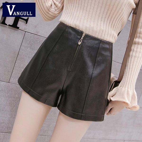 women's shorts vangull 2021 spring & summer fashion clothing high waist pu leather solid zipper straight style, White;black
women's shorts vangull 2021 spring & summer fashion clothing high waist pu leather solid zipper straight style, White;black