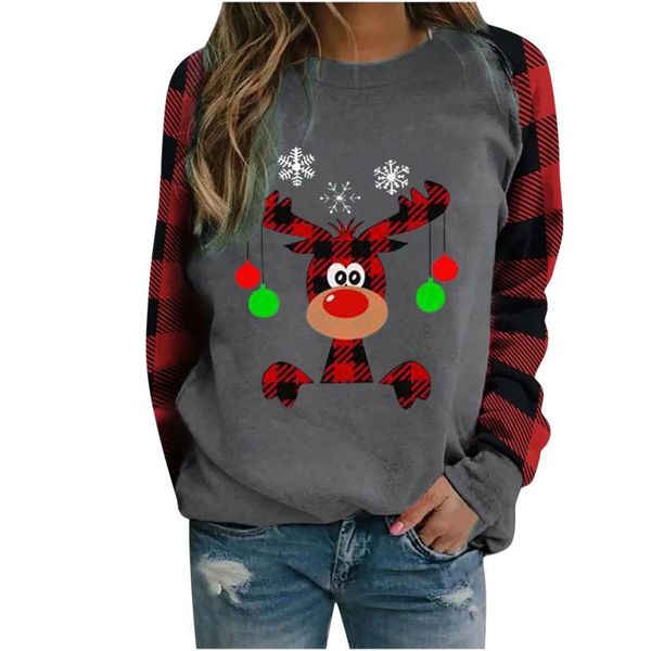 women's sweaters winter womens lattice stitching christmas clothes long sleeve o-neck pullover loose elk print sweatshirt blouse, White;black
women's sweaters winter womens lattice stitching christmas clothes long sleeve o-neck pullover loose elk print sweatshirt blouse, White;black