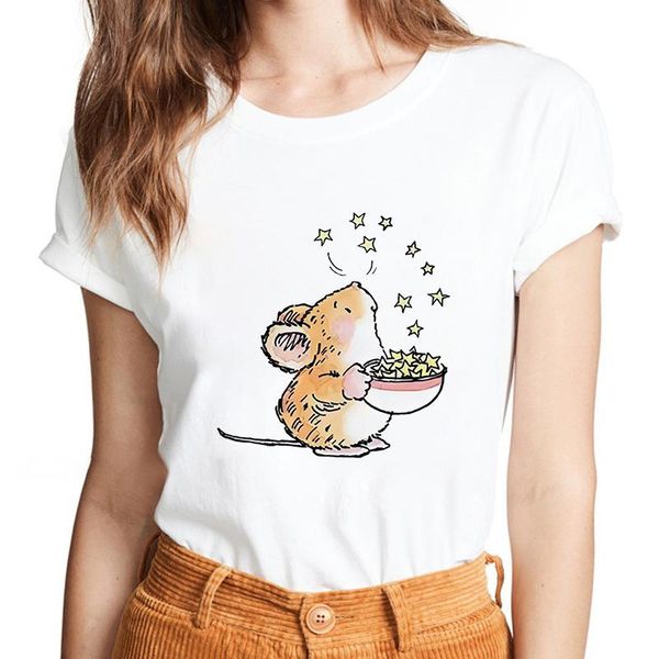 women's t-shirt cartoon kawaii mouse print simple women short sleeve t shirt casual round neck tshirt female tshirts basic tee, White
women's t-shirt cartoon kawaii mouse print simple women short sleeve t shirt casual round neck tshirt female tshirts basic tee, White