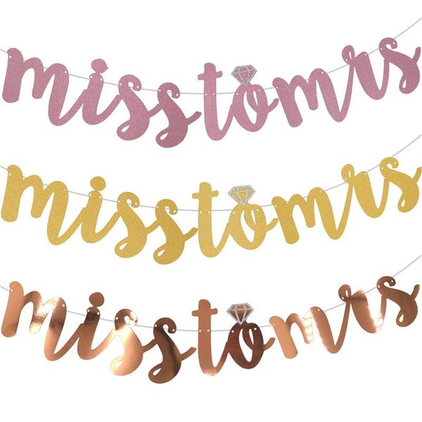 party decoration 1set miss to mrs paper banner garland bachelorette hen bridal shower bunting flags supplies
party decoration 1set miss to mrs paper banner garland bachelorette hen bridal shower bunting flags supplies