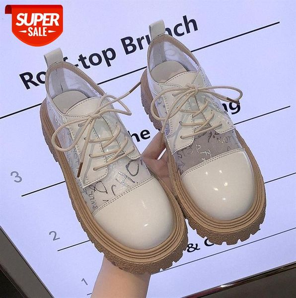 british small leather shoes female college style casual white lace-up net yarn breathable good single #wx3u, Black
british small leather shoes female college style casual white lace-up net yarn breathable good single #wx3u, Black