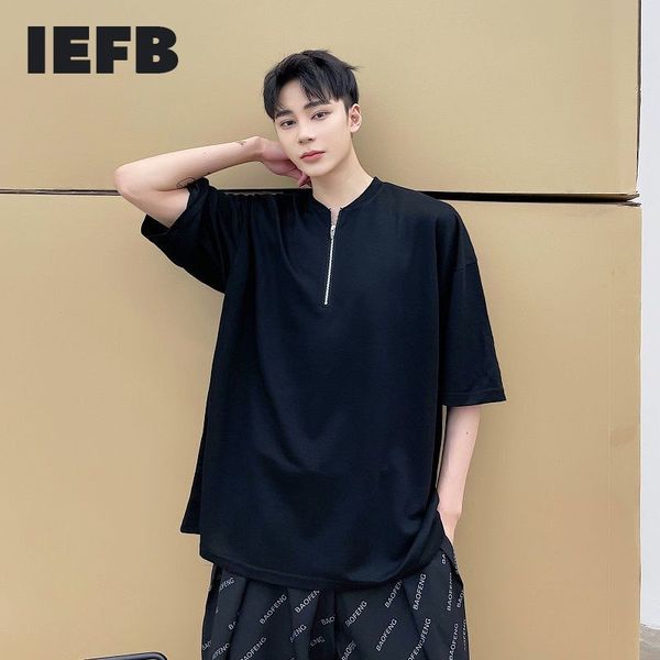 iefb fashion korean trend v-neck zipper design simple temperament loose short sleeve t-shirt black casual tee 7047 210524, White;black
iefb fashion korean trend v-neck zipper design simple temperament loose short sleeve t-shirt black casual tee 7047 210524, White;black