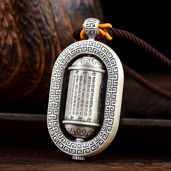 chains heart sutra shurangama mantra pendant men's safety and health amulet necklace women's jewelry accessories, Silver
chains heart sutra shurangama mantra pendant men's safety and health amulet necklace women's jewelry accessories, Silver