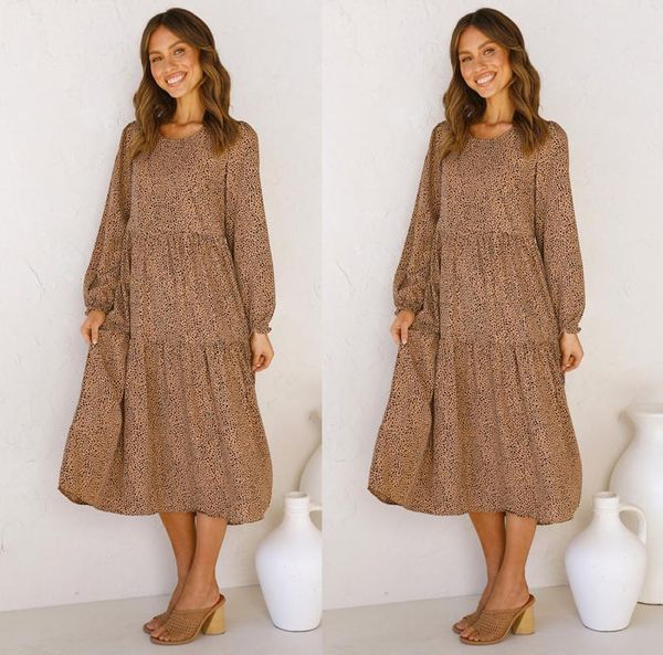 casual dresses 2021 long dress autumn winter elegant leopard sleeve ruched womens clothes party brown ladies a line arrival, Black;gray
casual dresses 2021 long dress autumn winter elegant leopard sleeve ruched womens clothes party brown ladies a line arrival, Black;gray