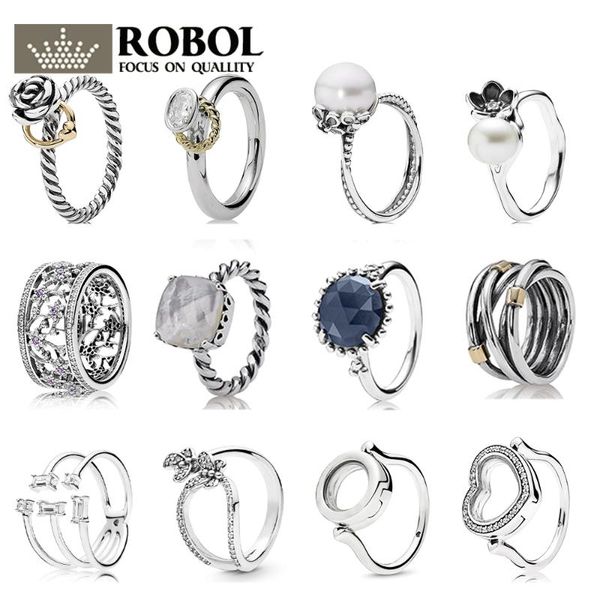 cluster rings pdb jz 12 original 925 sterling silver fashion personality diy ring with logo for women's jewelry gift, Golden;silver
cluster rings pdb jz 12 original 925 sterling silver fashion personality diy ring with logo for women's jewelry gift, Golden;silver