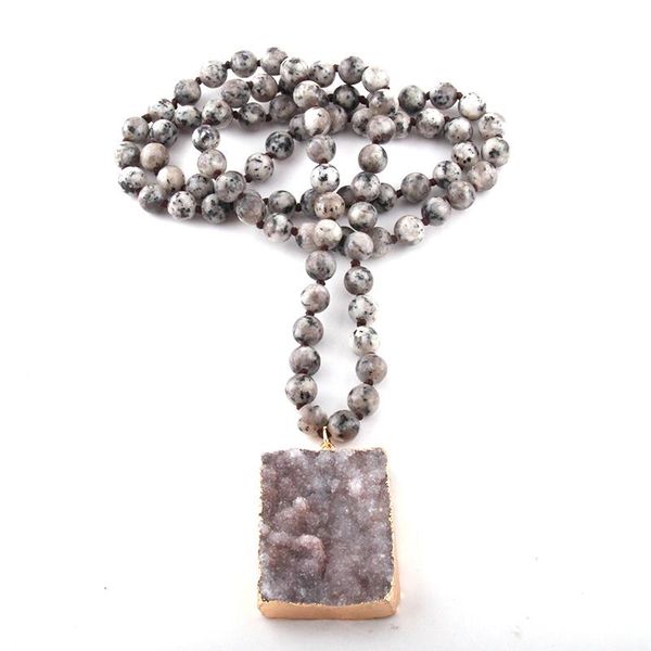 pendant necklaces moodpc fashion bohemian jewelry stones knotted natural druzy for women ethnic necklace, Silver
pendant necklaces moodpc fashion bohemian jewelry stones knotted natural druzy for women ethnic necklace, Silver